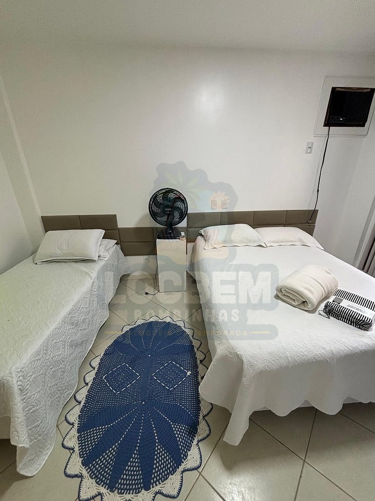 Apartamento na praia de 4 Ilhas - 3 quartos