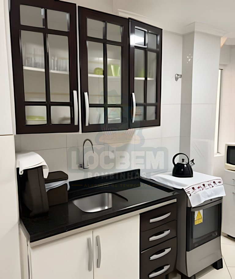 Apartamento na praia de 4 Ilhas - 3 quartos