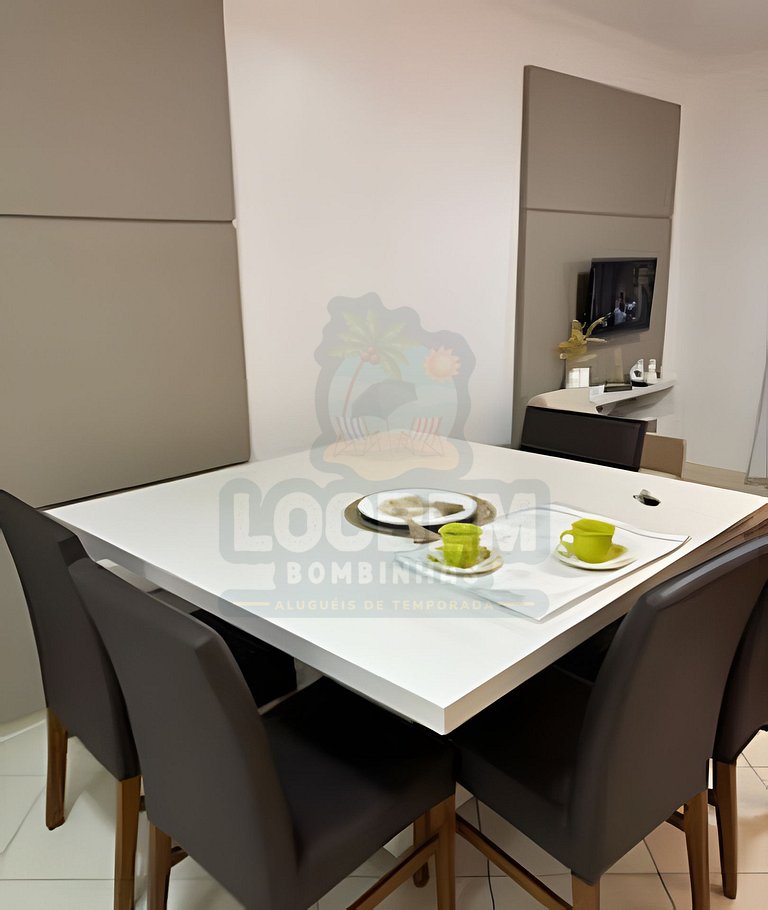 Apartamento na praia de 4 Ilhas - 3 quartos