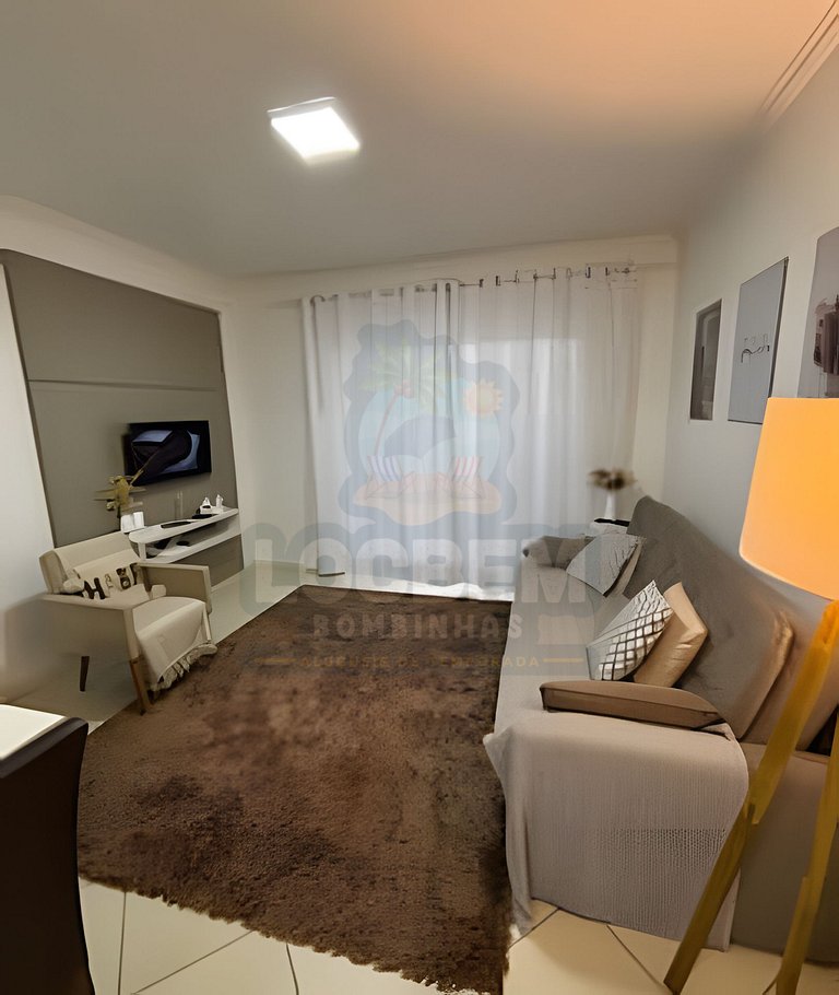 Apartamento na praia de 4 Ilhas - 3 quartos