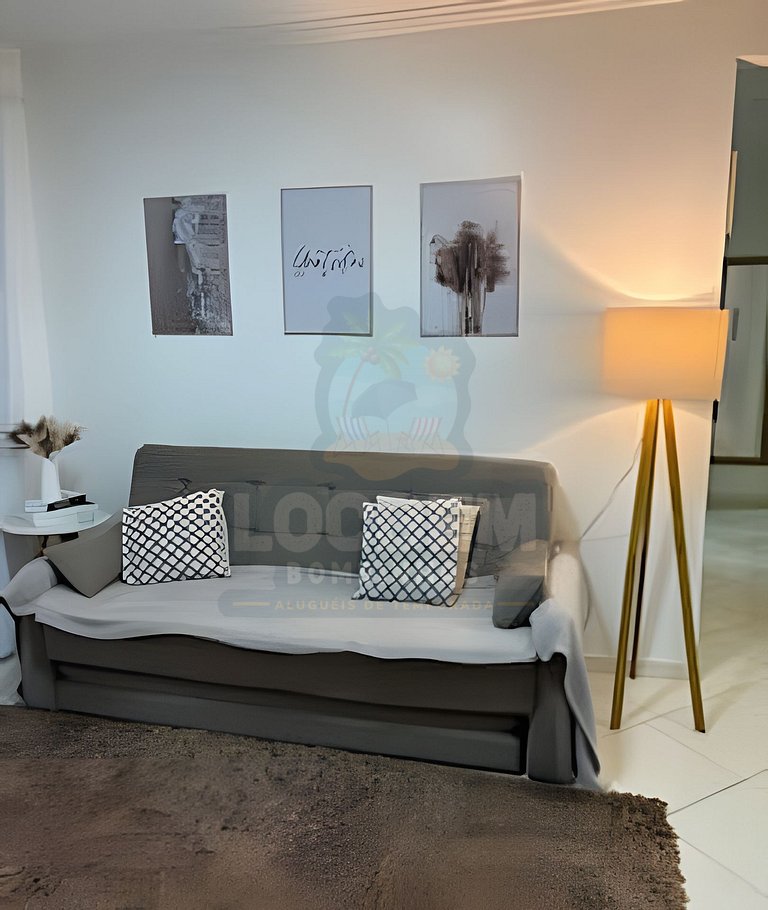 Apartamento na praia de 4 Ilhas - 3 quartos