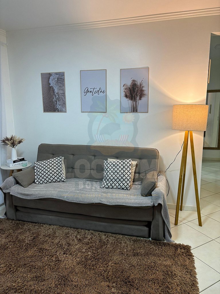 Apartamento na praia de 4 Ilhas - 3 quartos