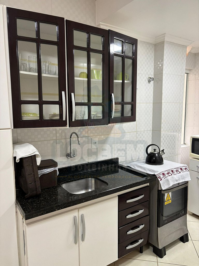 Apartamento na praia de 4 Ilhas - 3 quartos