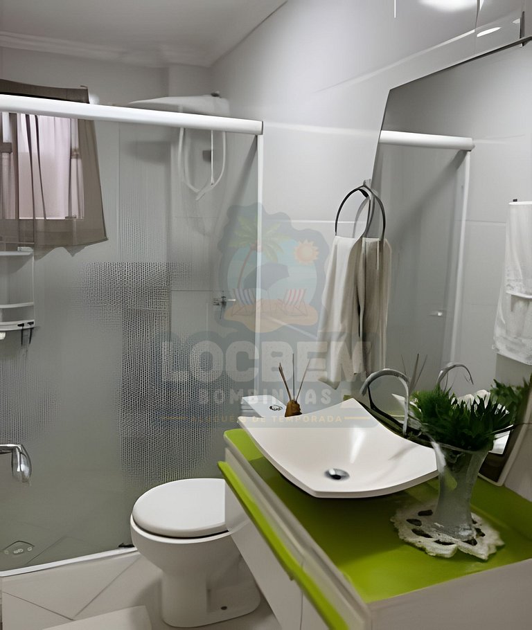 Apartamento na praia de 4 Ilhas - 3 quartos