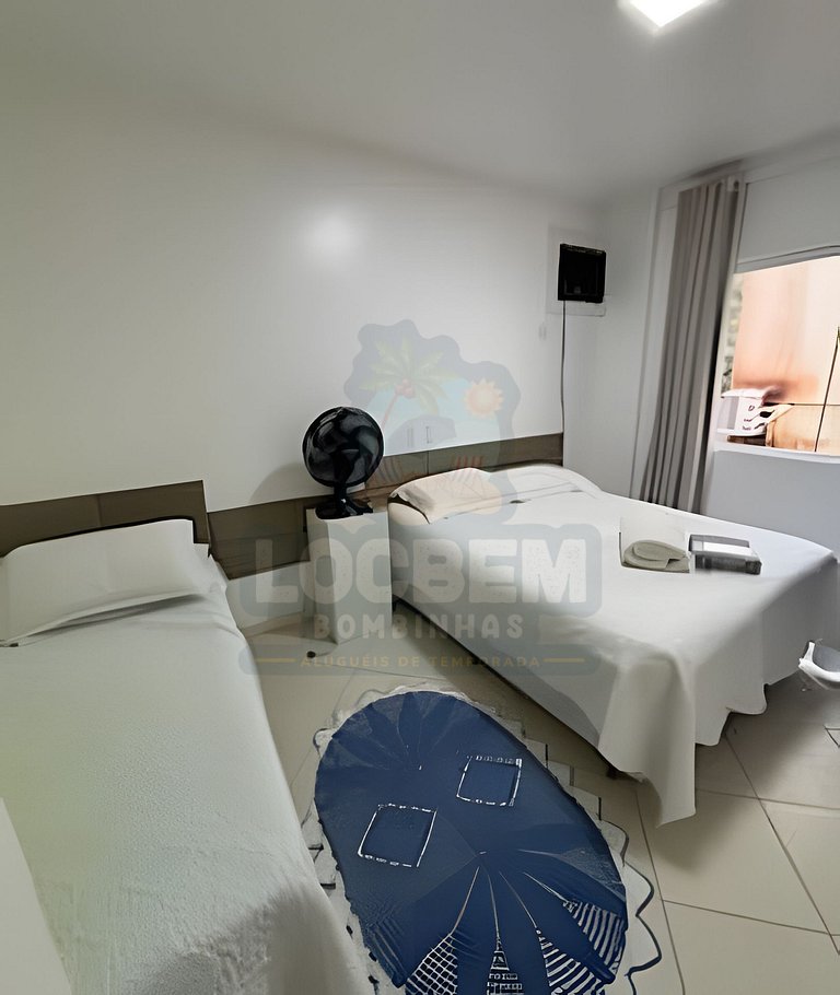 Apartamento na praia de 4 Ilhas - 3 quartos