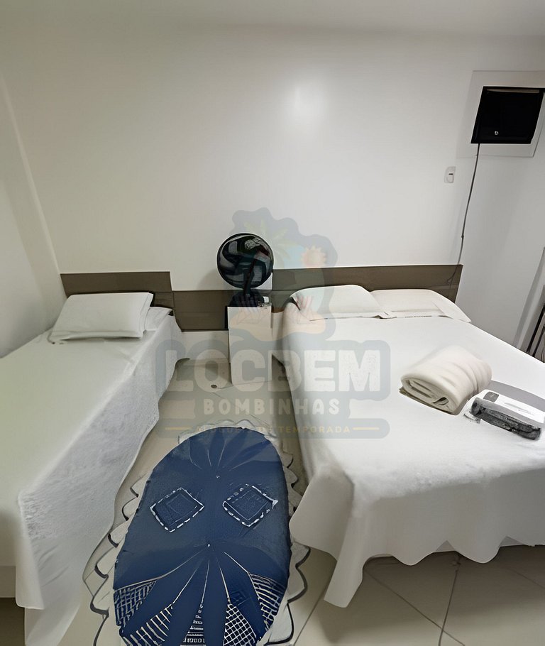 Apartamento na praia de 4 Ilhas - 3 quartos