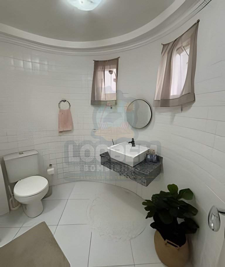 Apartamento na praia de 4 Ilhas - 3 quartos