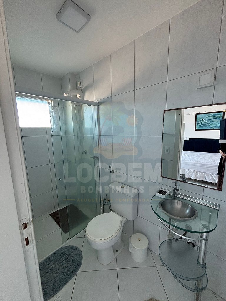 Apartamento 2 quartos - Praia de 4 ilhas com vista mar (202)