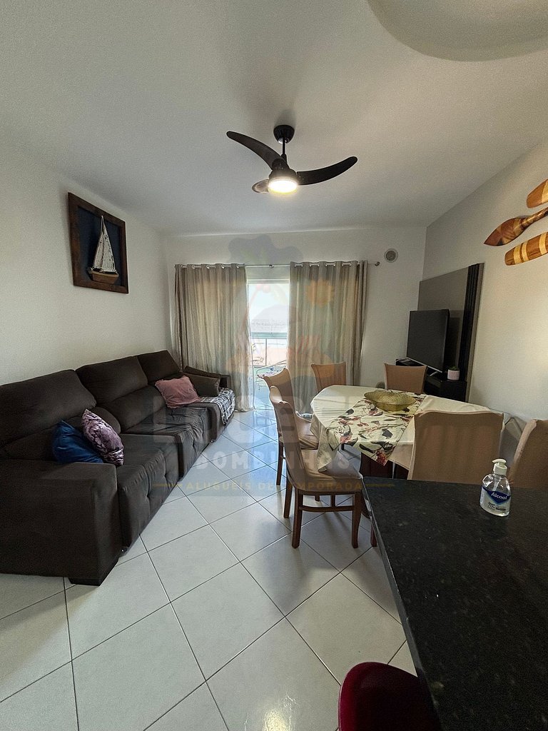 Apartamento 2 quartos - Praia de 4 ilhas com vista mar (202)