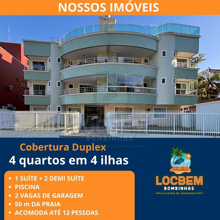 Residencial Ilhas Helênicas Cobertura duplex 3 quartos frent