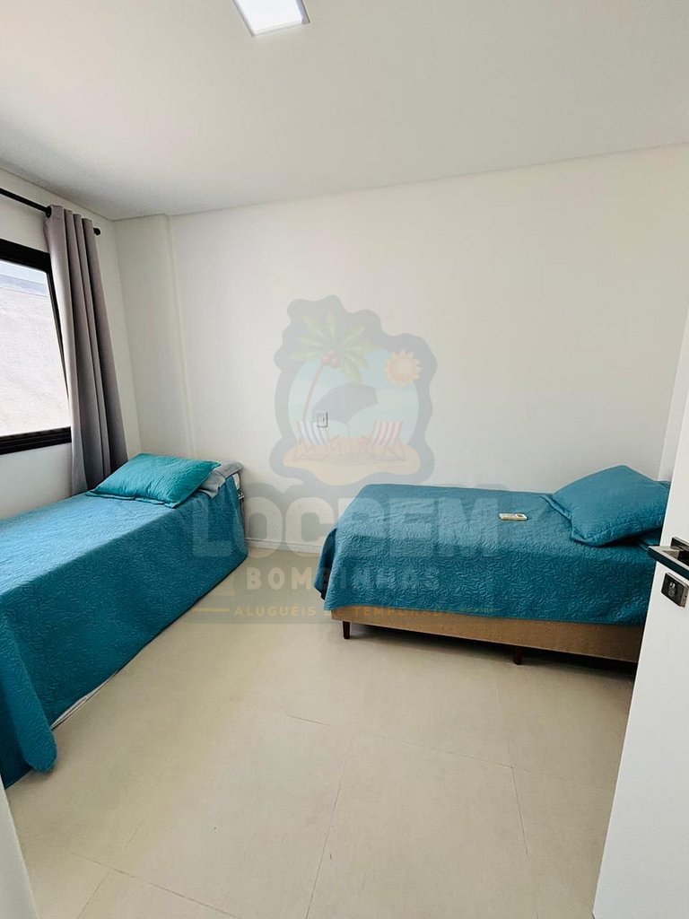 Térreo Confortável em Mariscal | 2 Quartos | Ar, Churrasquei