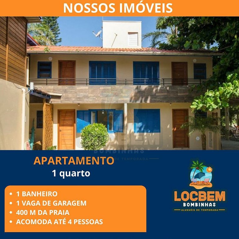 Piscina, área verde e lazer a poucos passos do mar